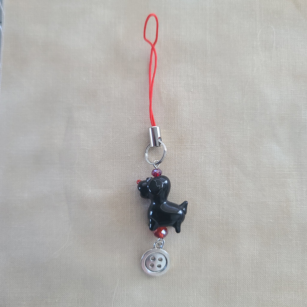 Scissor Charm - Black Doggy