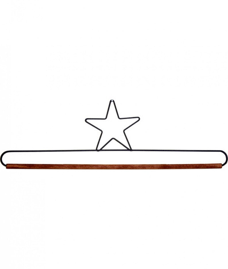 16" Star Dowel Holder Silver 22427