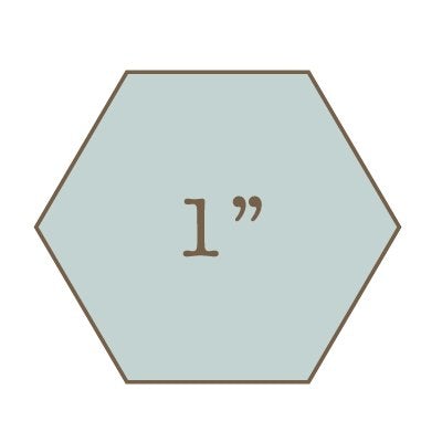 1" Hexagon Papers (65pcs)