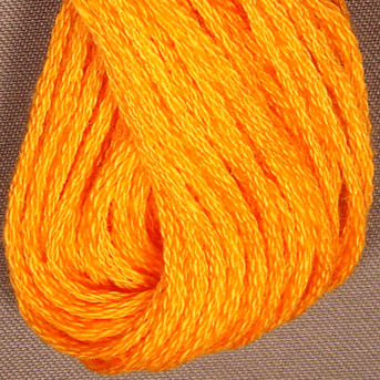 Valdani 6 Strand Floss Orange Bright 204