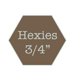 Hexagons 3/4" - water soluble
