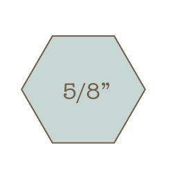 5/8" Hexagon Papers (140) with Template