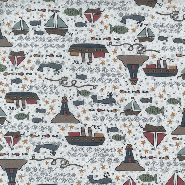 Ship to Shore 706901-10 Boats - fat quarter