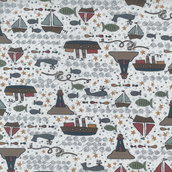 Ship to Shore 706901-10 Boats - fat quarter