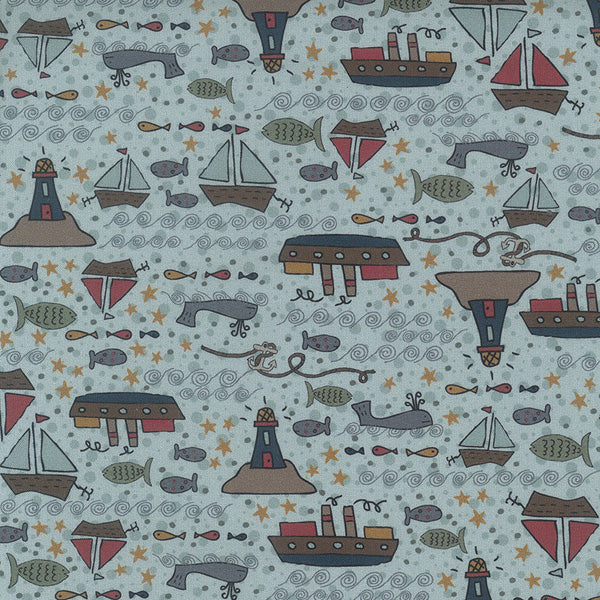 Ship to Shore 706901-70 Boats - fat quarter