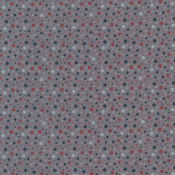 Ship to Shore 706905-110 Spots - lavender cotton with red, white and blue dots in 2 sizes