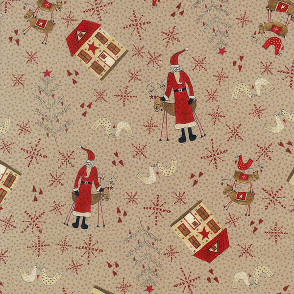 Scandinavian Christmas II - 706908-11 Santas Fat Quarter