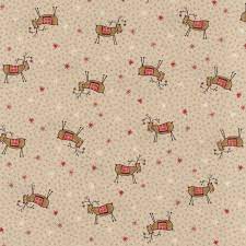 Scandinavian Christmas II - tan with reindeer