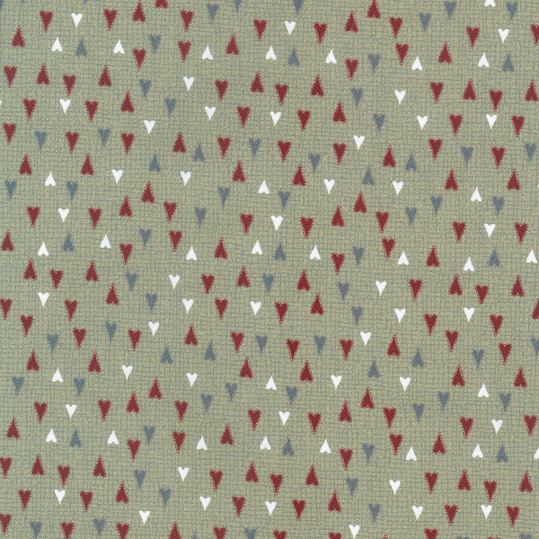 Scandinavian Christmas II - 706911-60 Hearts Fat Quarter