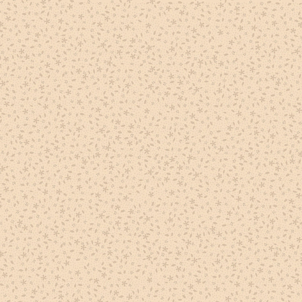 Neutrals by Lynette 80740-1 - Scattered Flowers - Affogato - Remnant 1/4 yd