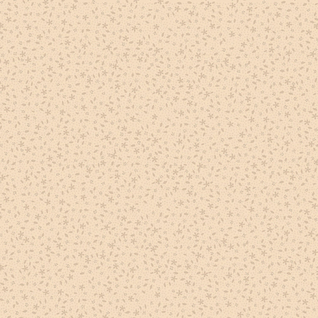 Neutrals by Lynette 80740-1 - Scattered Flowers - Affogato - Remnant 1/4 yd