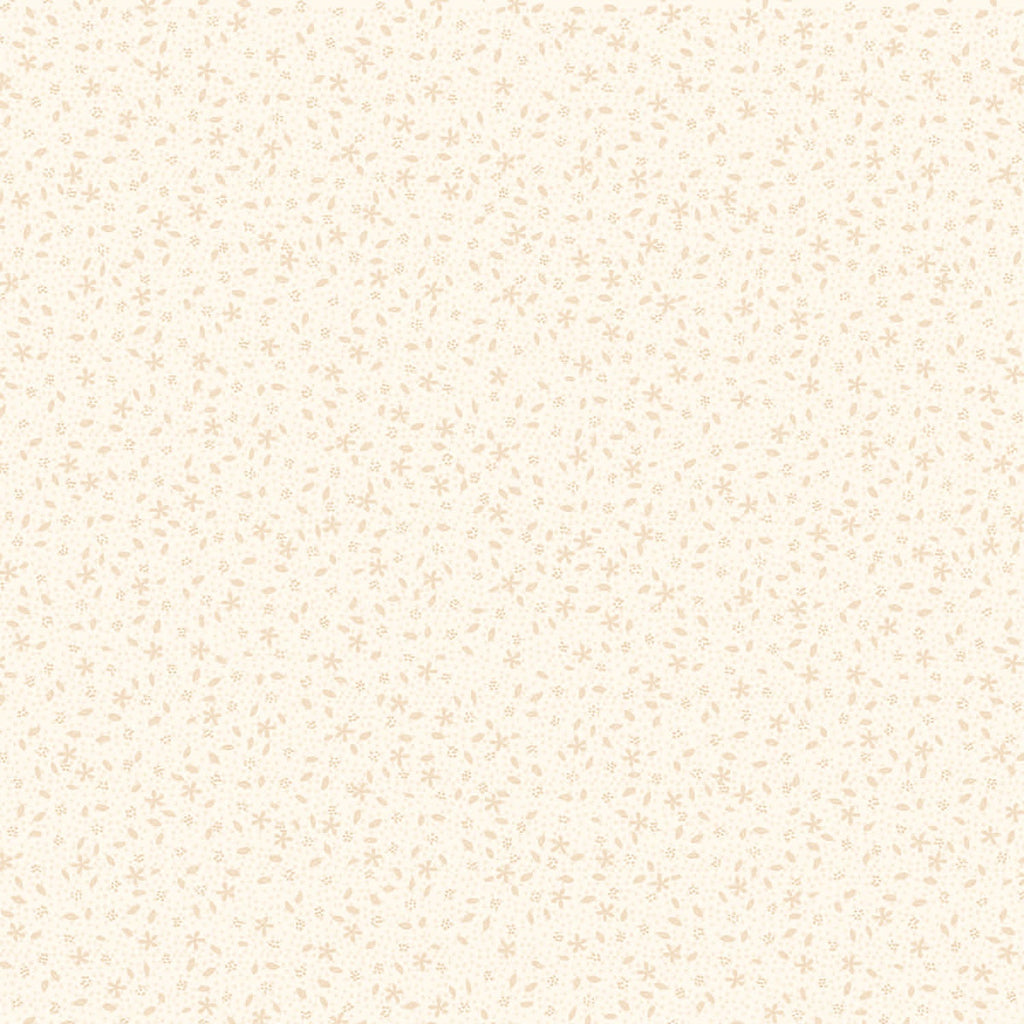 Neutrals by Lynette 80740-3 - Scattered Flowers - Cappucino 1/4 yd remnant