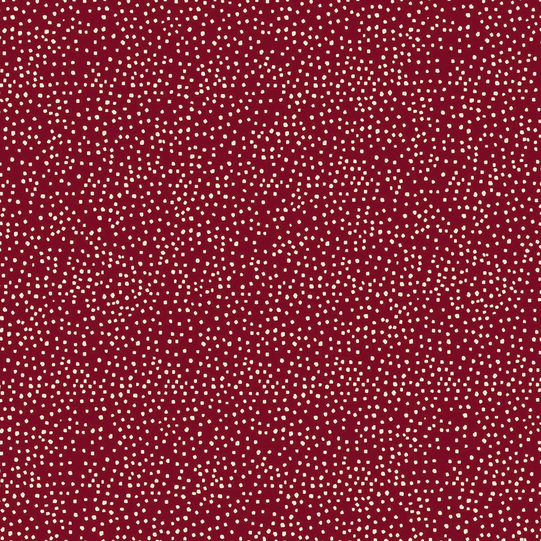 The Colour of Love 80790-5 - Wonky Spot - red cotton with random small white dots