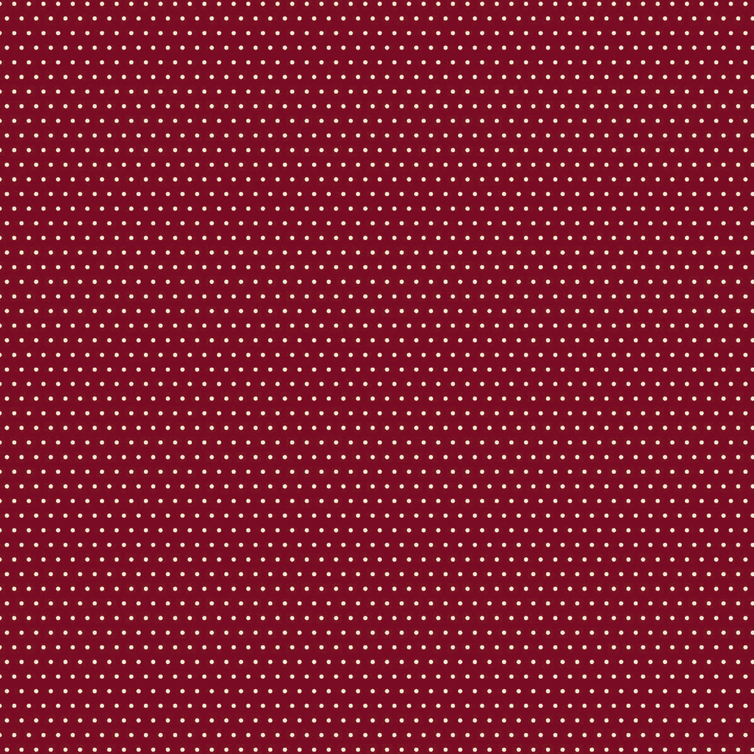 The Colour of Love 80790-6 - Spot - red cotton with uniform white dots