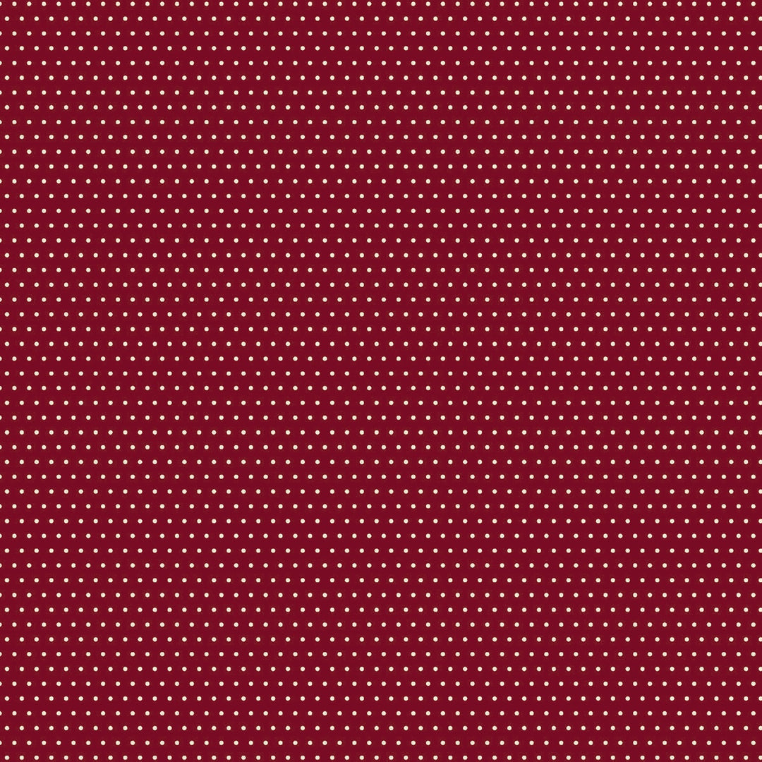 The Colour of Love 80790-6 - Spot - red cotton with uniform white dots