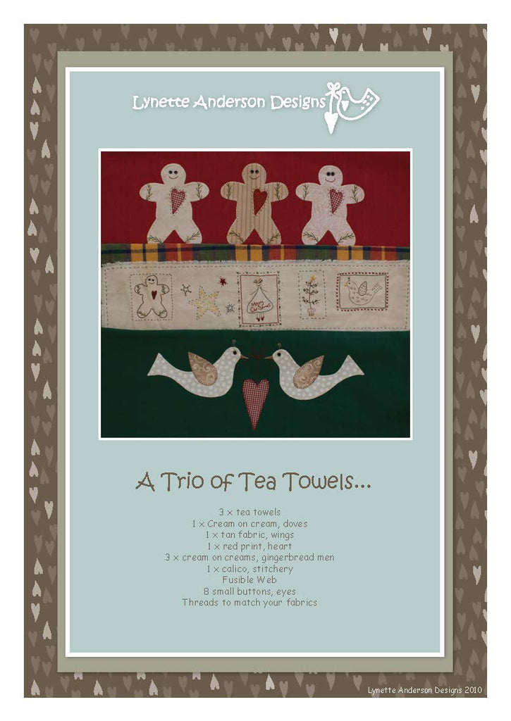 A Trio of Tea Towels - Downloadable pattern