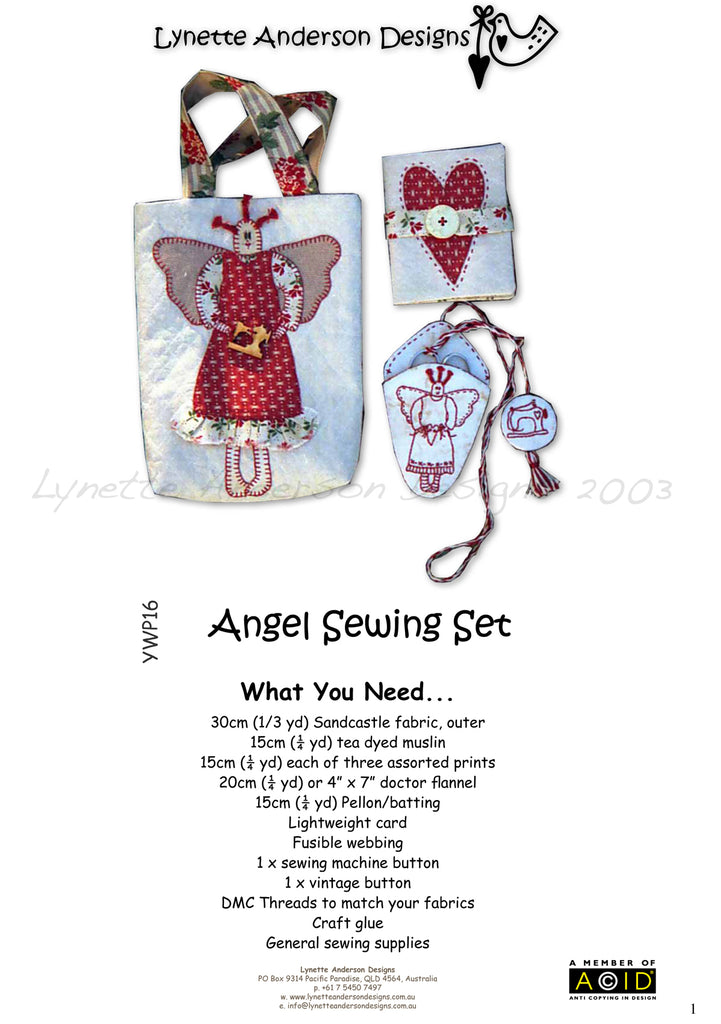 Angel Sewing Set - download pattern