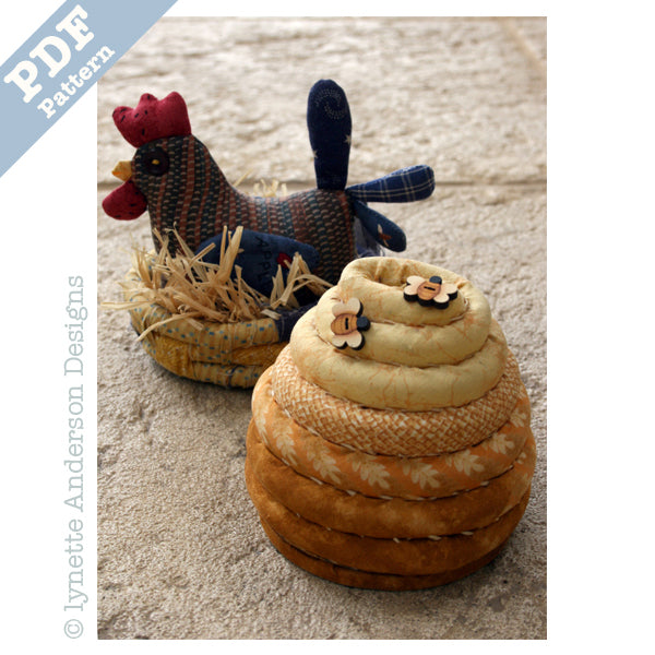 Country Pincushions - downloadable pattern