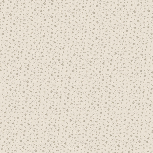 Bedrock Basics - Hearts Cream/Green- 80430-4 Fat Quarter