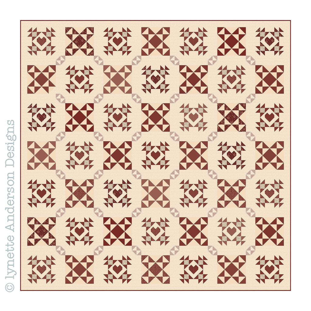 Hearts and Kisses Quilt Kit