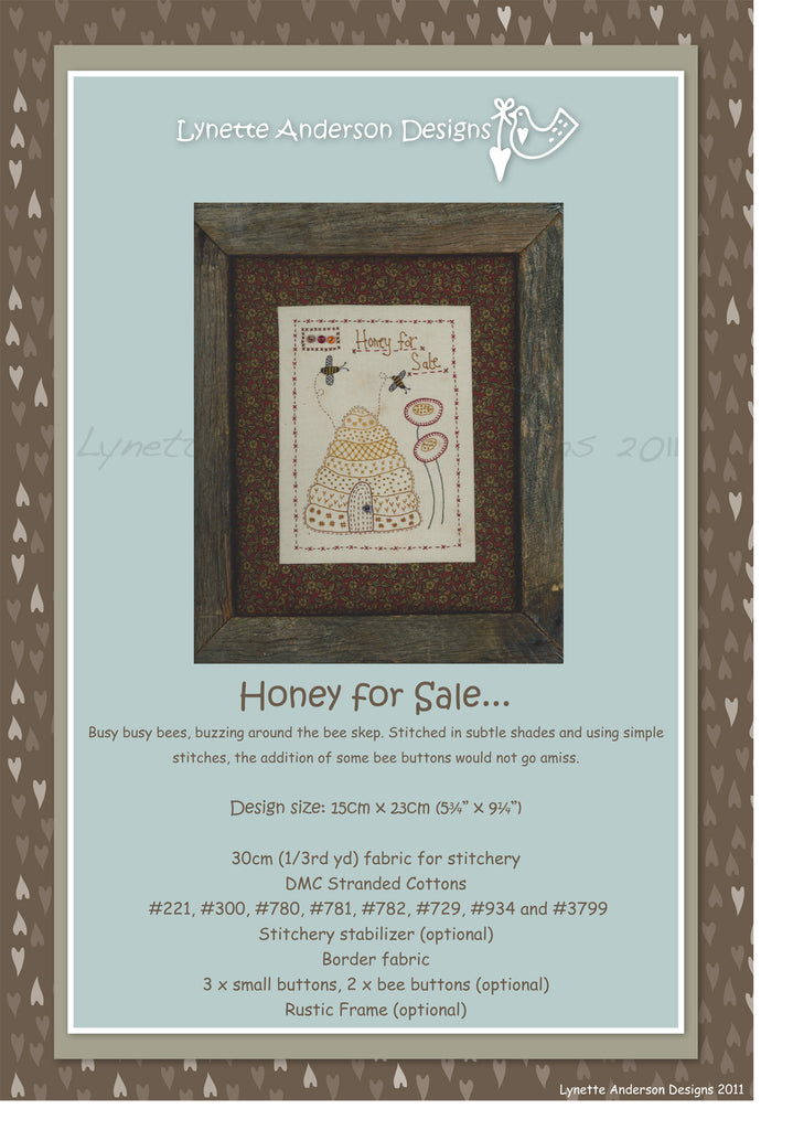 Honey For Sale - Downloadable Pattern