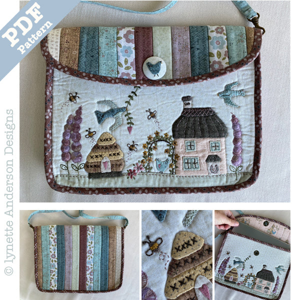 Horseshoe Cottage Tablet Bag - Downloadable Pattern