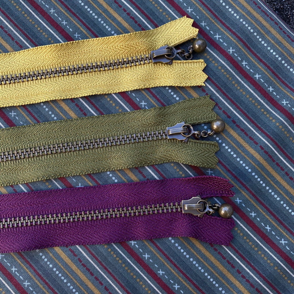11 1/2" Mixed Zipper Pack (3pcs) bright colours