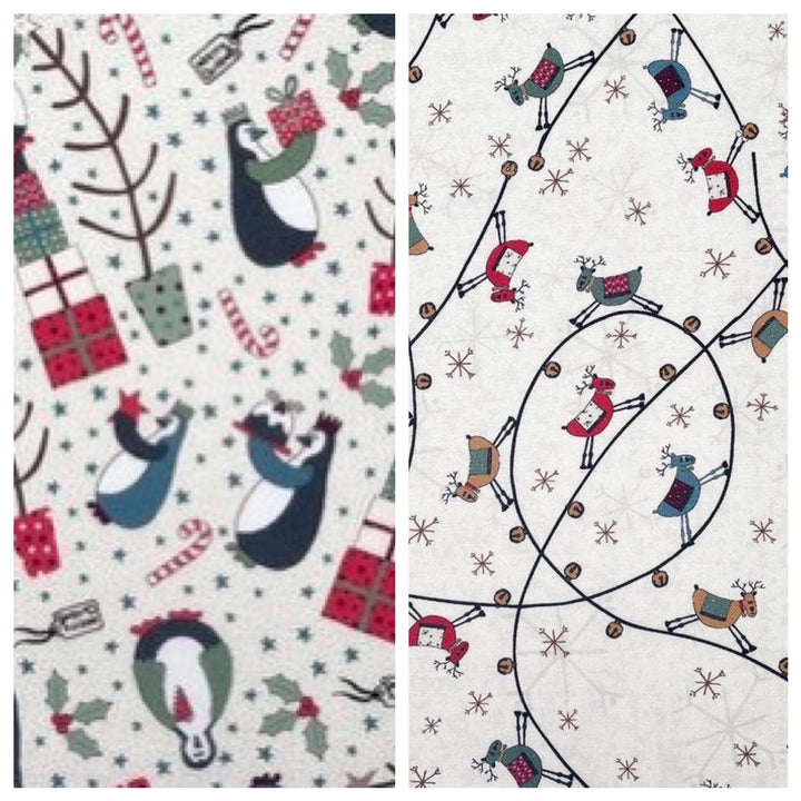 Three Wise Penguins fabric