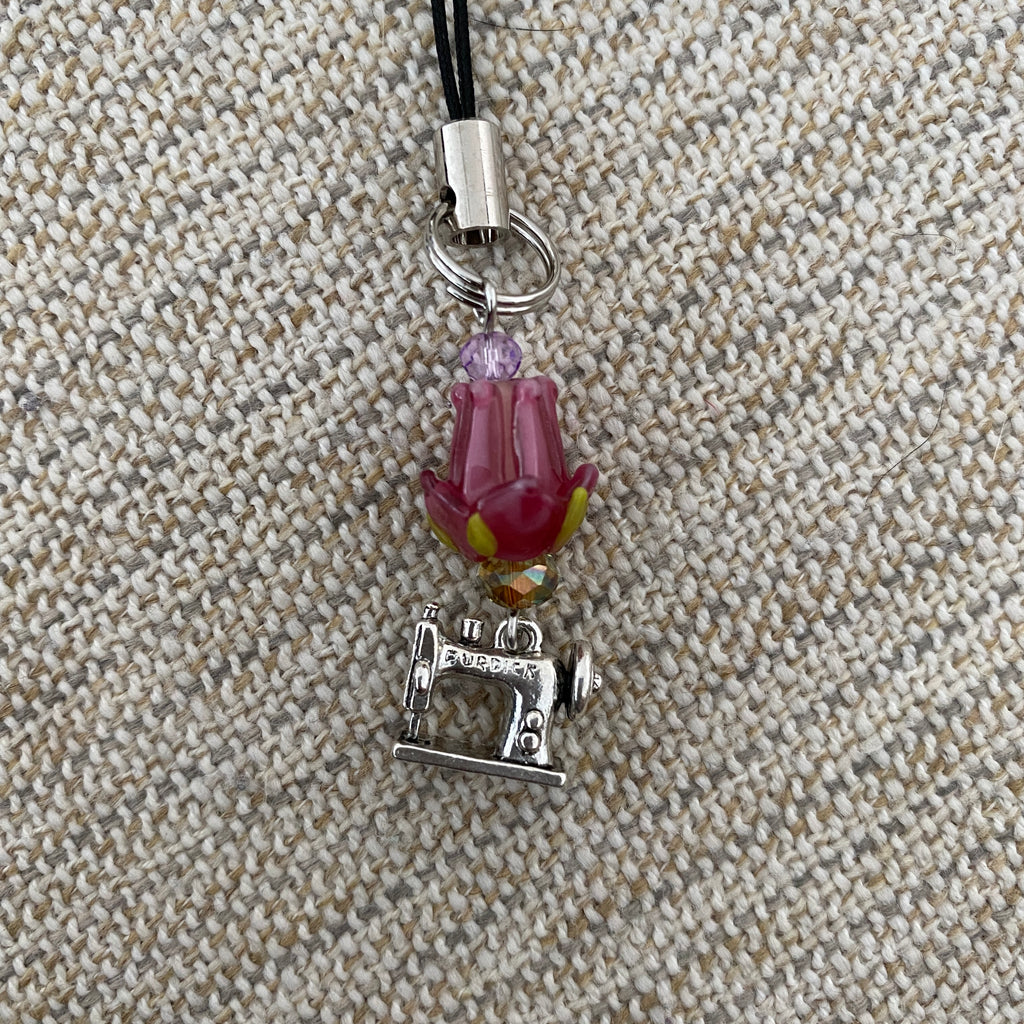 Scissor Charm - Pink Tulip