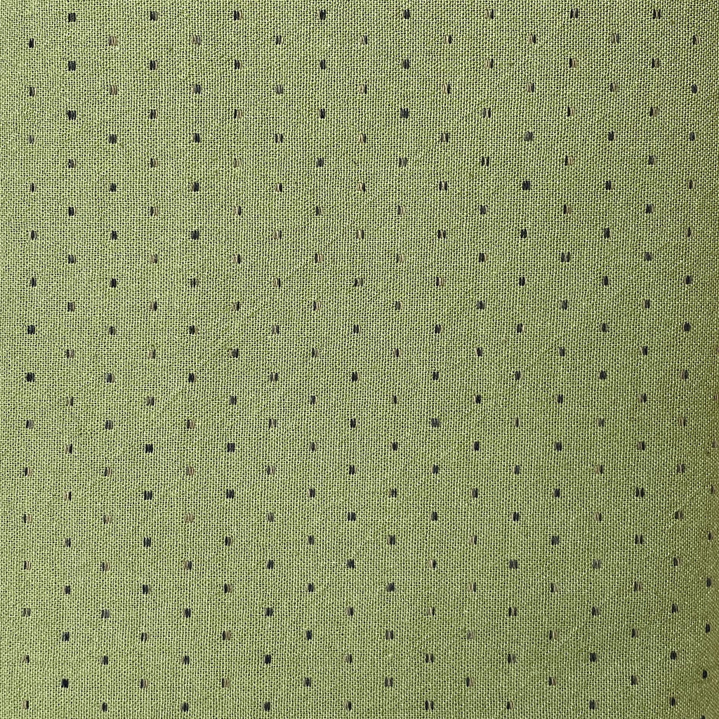 Yarn Dyed Woven - green spot - Remnant - 3/8 yd