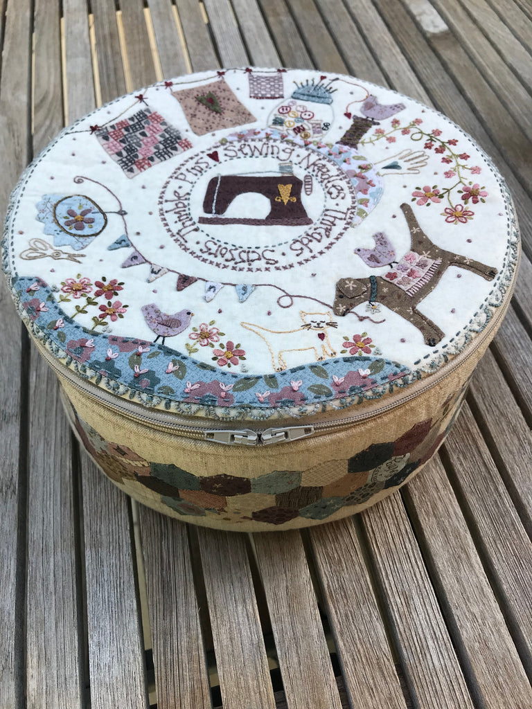 Stitching Circle Basket - pattern