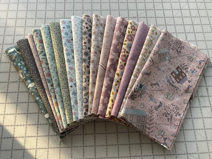 Blue and Lavender Simple Hexies kit