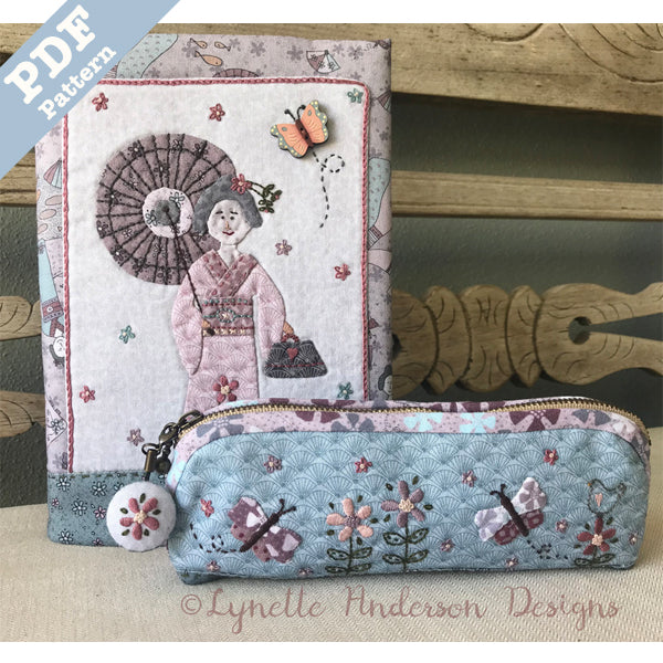 Kimono Lady Journal and Pencil Case - Downloadable pattern
