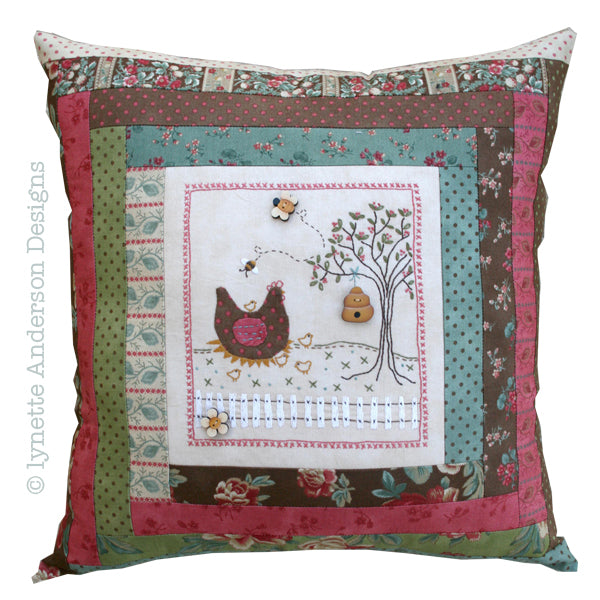 Nora's Hens Pillow - pattern