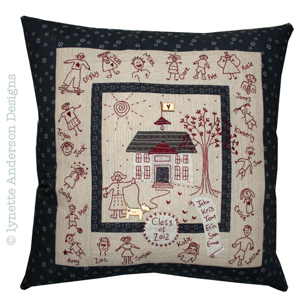School House Pillow - pattern