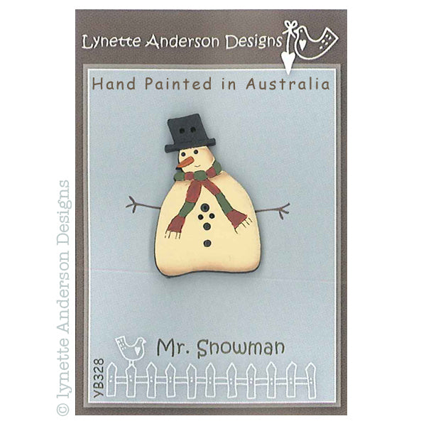 Mr Snowman Button