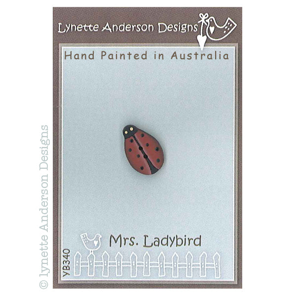 Mrs Ladybird Button