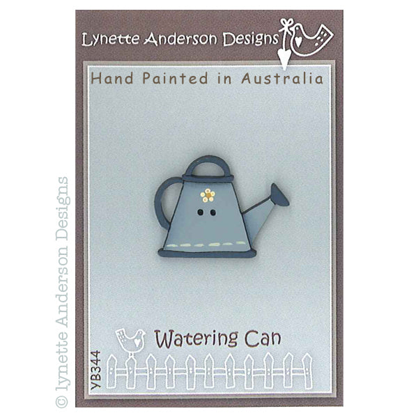 Blue Watering Can Button
