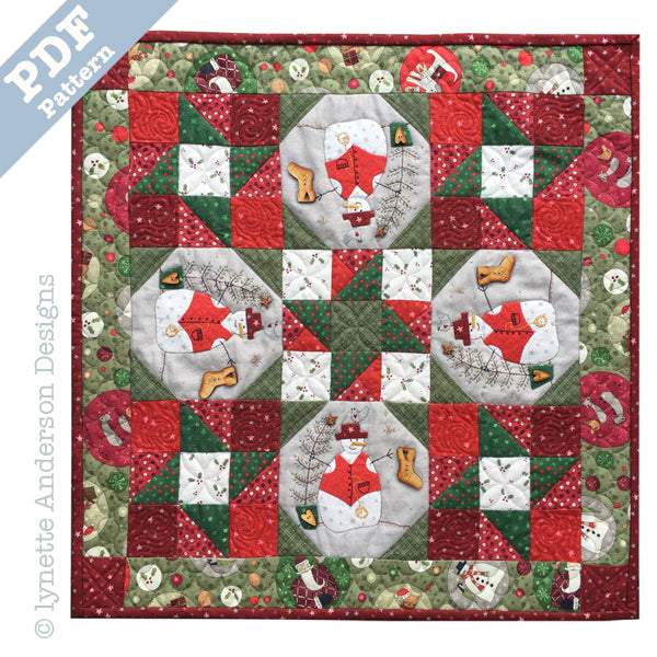 Let It Snow Table Topper - downloadable pattern