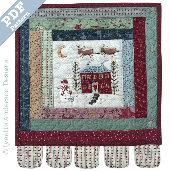 Little Winter Wonderland Mini Quilt by Lynette Anderson
