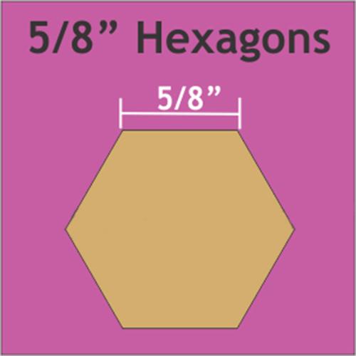 5/8" Hexagon Papers (100pcs)