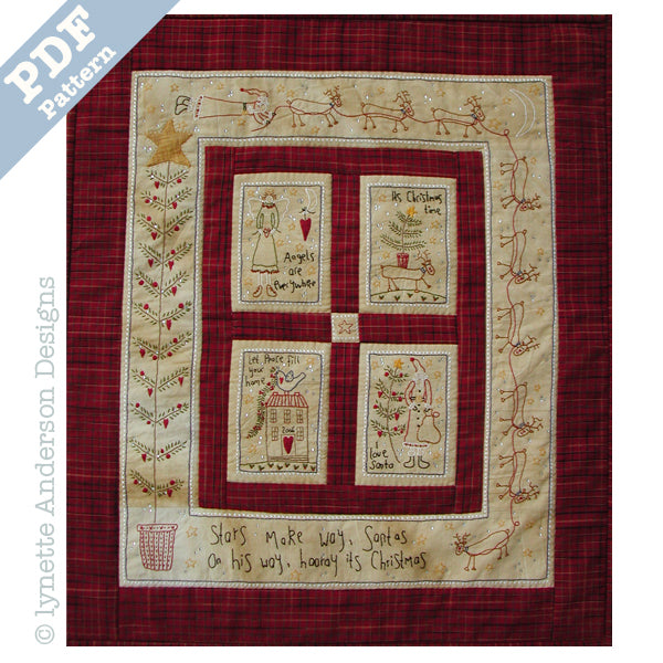Magical Christmas Wall Quilt by Lynette Anderson