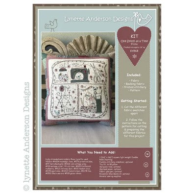 One Stitch at a Time Pillow Panel Kit