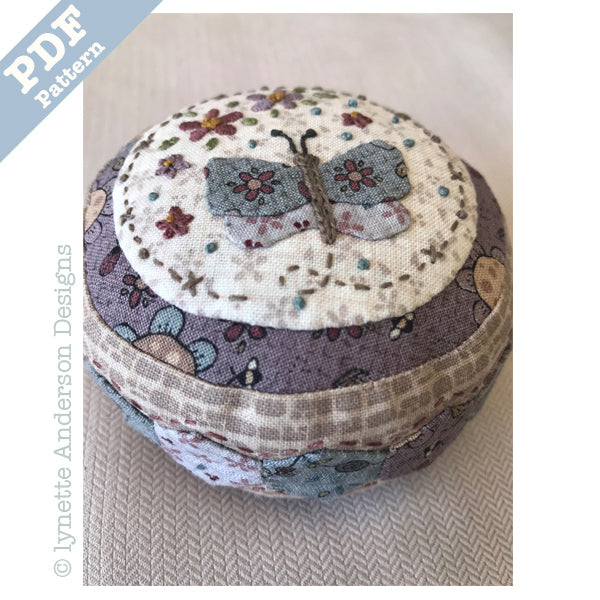 Summer Garden Pincushion - downloadable pattern