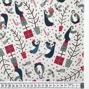 3 Wise Penguins 80860-1 - Remnant 1/3 yd