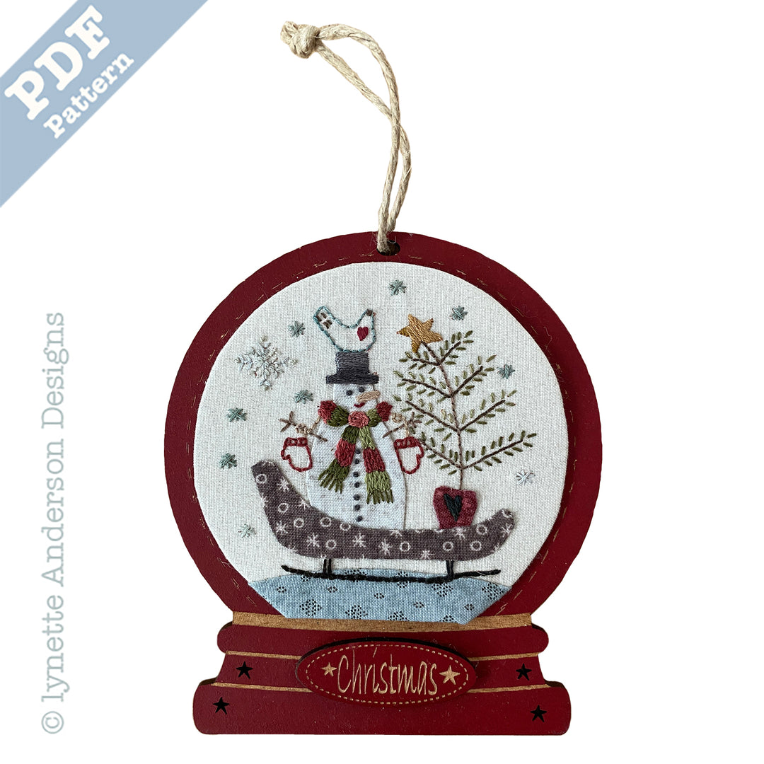 Sleigh Ride Snow Globe by Lynette Anderson
