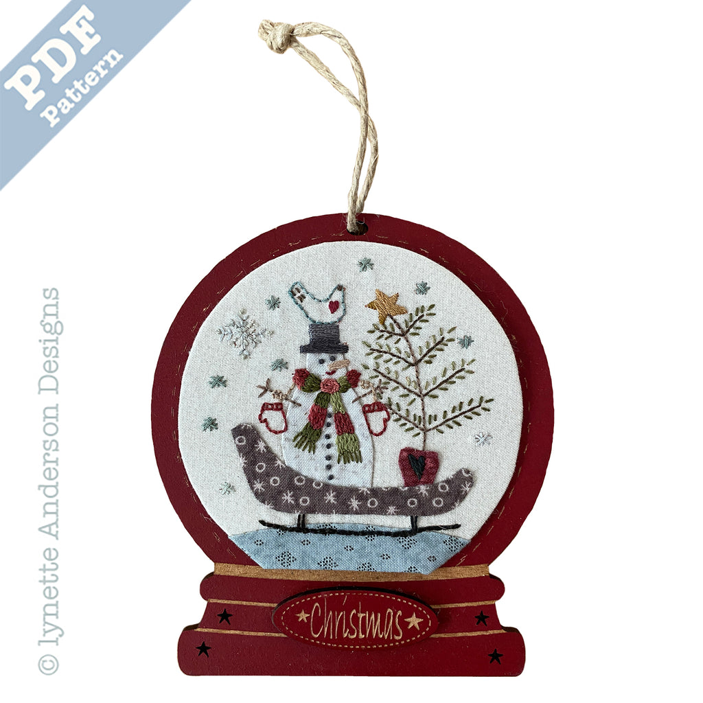 Sleigh Ride Snow Globe - Downloadable Pattern