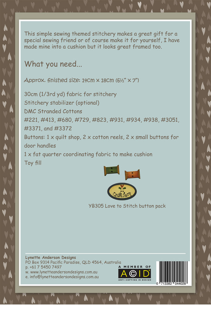 Love to Stitch - Downloadable Pattern