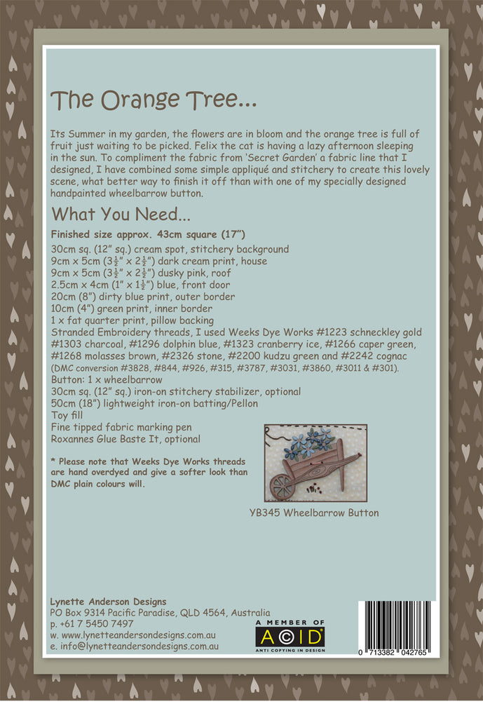 The Orange Tree - Downloadable Pattern