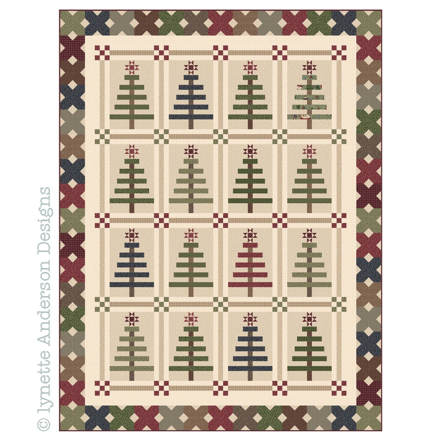 Oh..Christmas Tree Quilt pattern Little Quilt Store